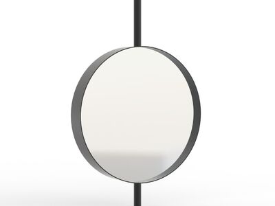Metal Frame Round Mirror 02 3D Model