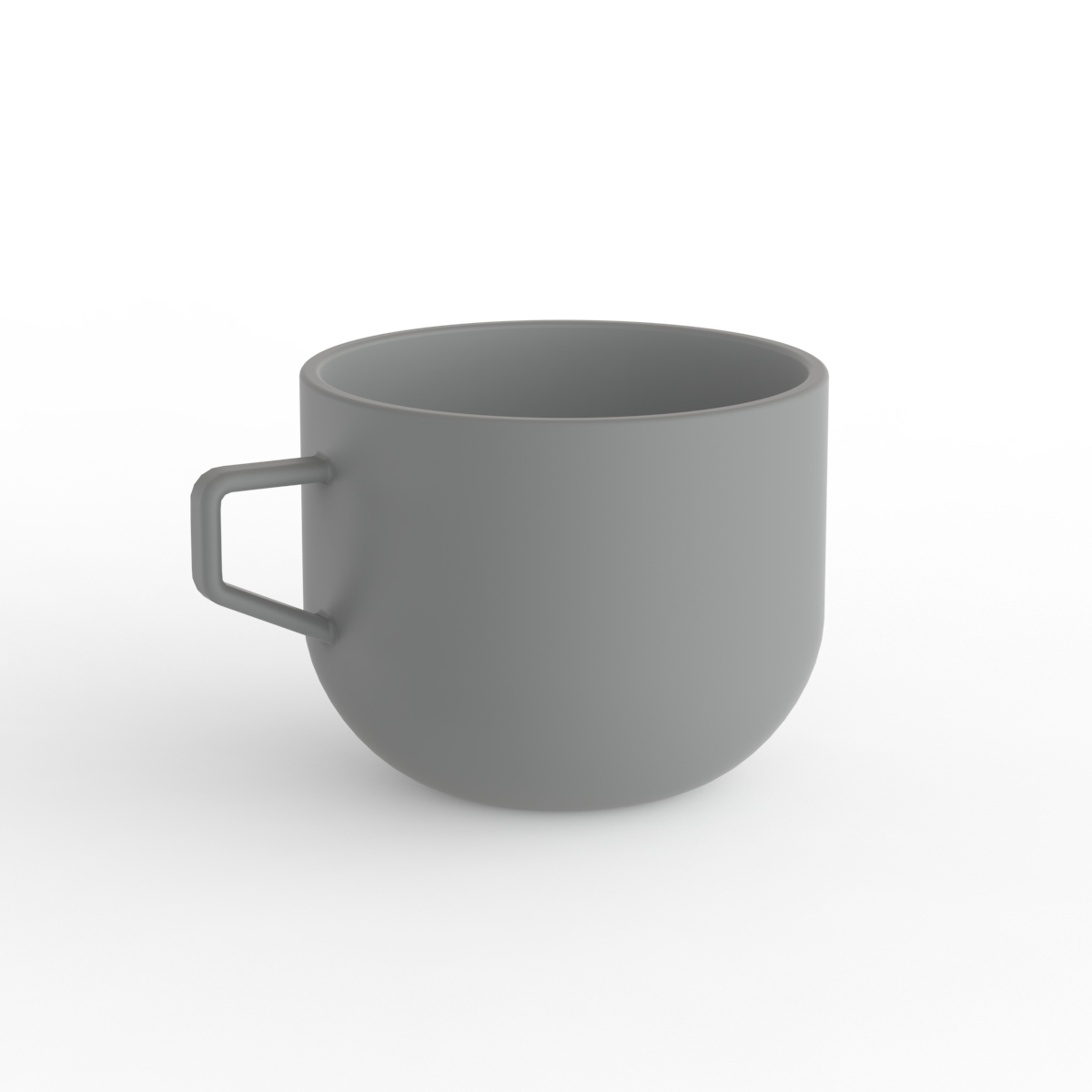 Ceramic Gray Mug 01 3D Model
