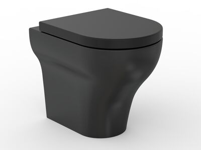 Clear WC Matt Black