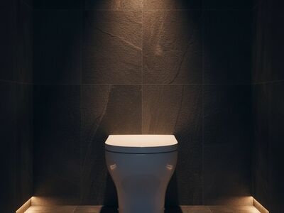 Olympia Ceramica Clear WC 3d Model Dark Luxury Interior