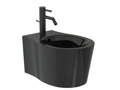 Formosa 2.0  Wall Hung Bidet Shiny Black