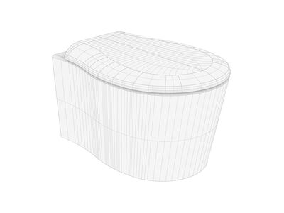 Olympia Formosa2.0 WH WC d54 37 29 Rhino3DMShaded