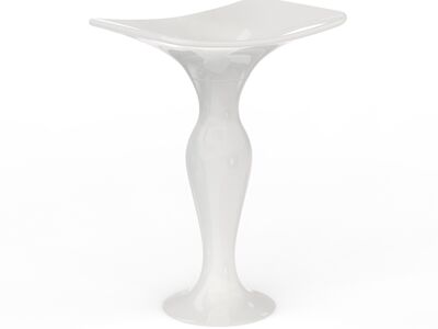 Formosa 2.0 Washbasin rectangular + Pedestal d65 45 70 Shiny White
