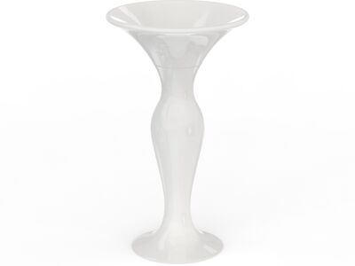 Formosa 2.0 Washbasin rounded + Pedestal dÃ˜50 70 Shiny White