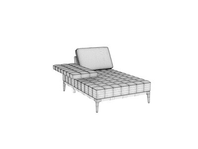 Cassina 241 PrivÃ© Sofa Full Chaise Longue Single Seat sv
