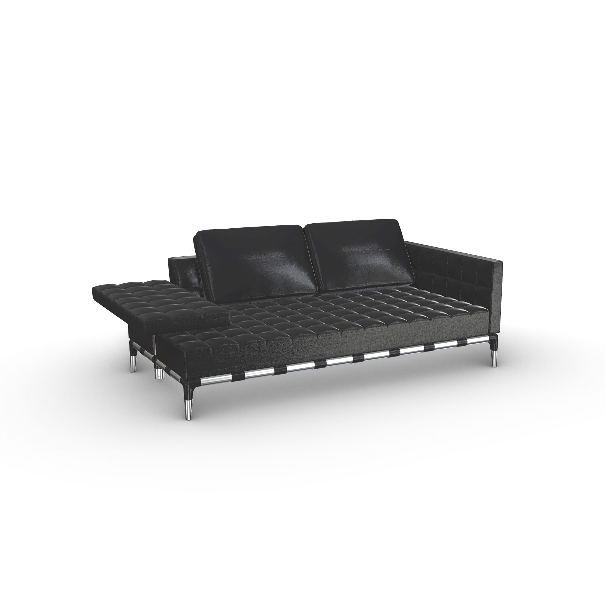 241 Privé Sofa Mid Chaise Longue Double 3D Model
