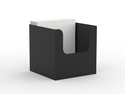 Table Holder Black Napkins 01 3D Model