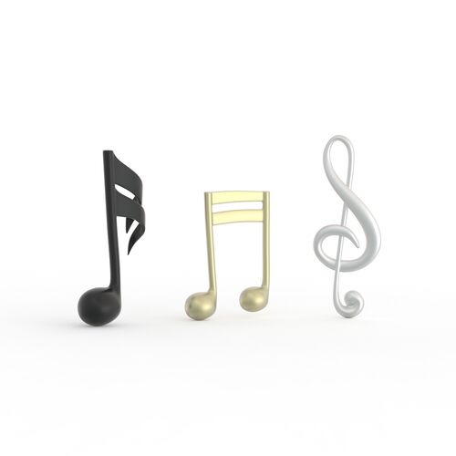 Symbol Figures Musical 3D Model