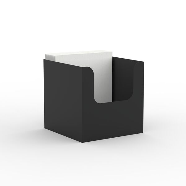 Table Holder Black Napkins 01 3D Model