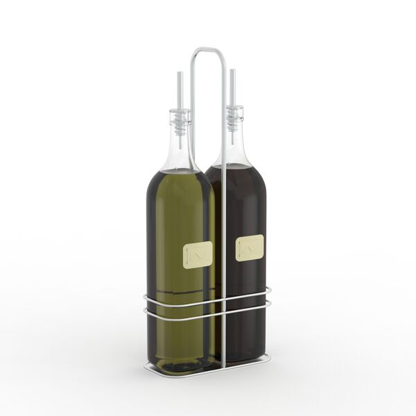 And Vinegar Glass Bottles Oil 01 3D Model