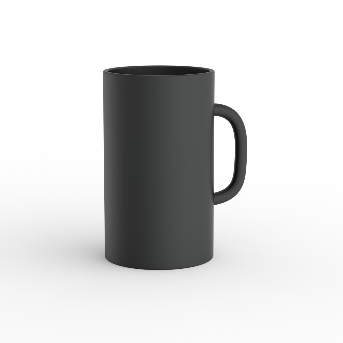 Ceramic Black Mug 04 3D Model