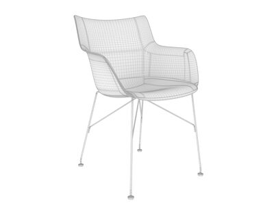 Kartell QWood Chair Rhino3DMShaded