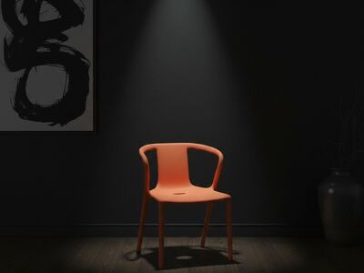Magis Air Armchair 3D Model Moooi Dark Drama Interior