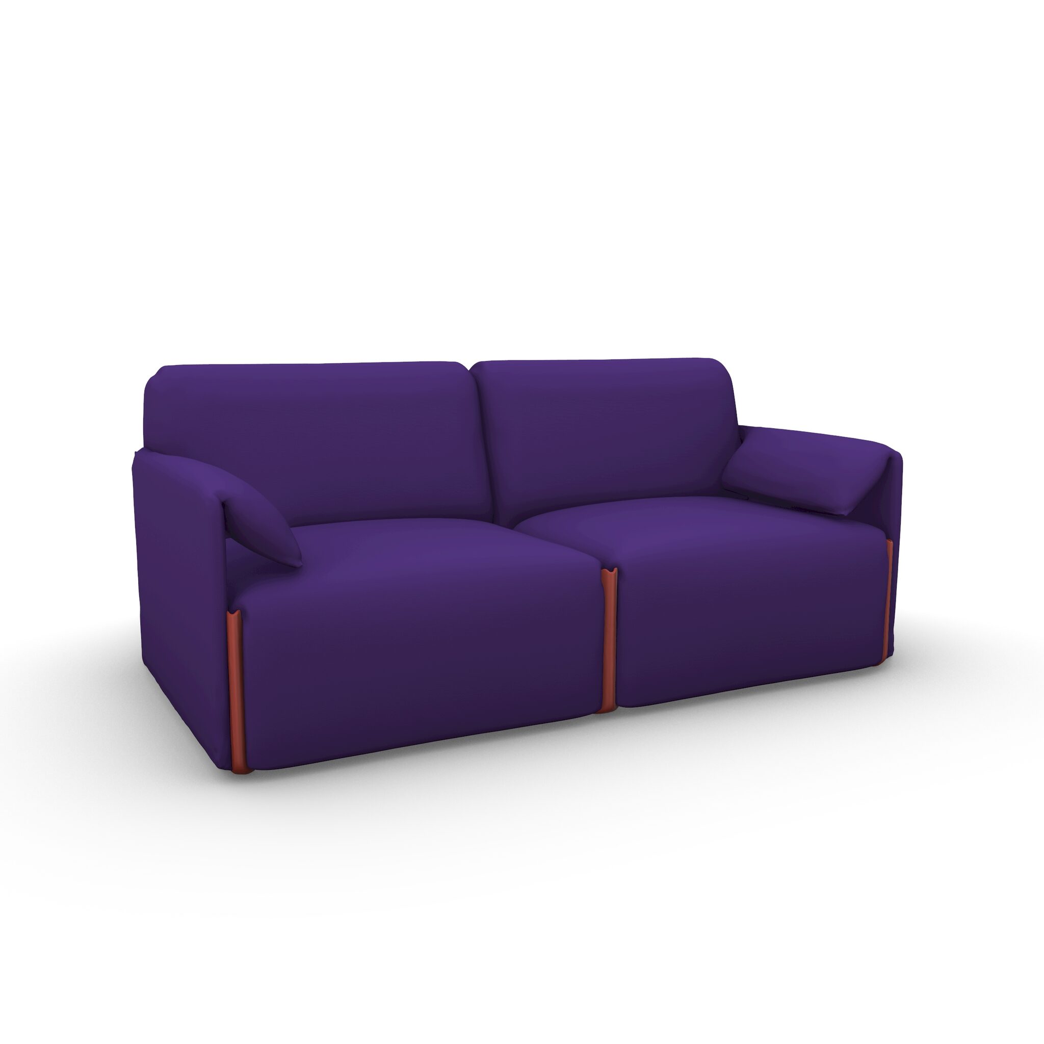 Costume 2 Seats Sofa 3D Model