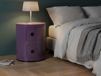 Kartell Componibili 2Drawers 3D Model Bedroom Side Unit Interior