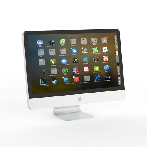 Apple 01 3D Model PC 3D Model