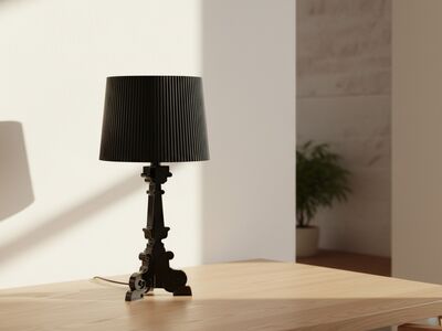 Kartell Bourgie table lamp by Ferruccio Laviani — contemporary warm minimal interior 3D model