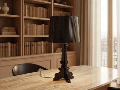 Kartell Bourgie table lamp by Ferruccio Laviani — Italian editorial interior lifestyle 3D model