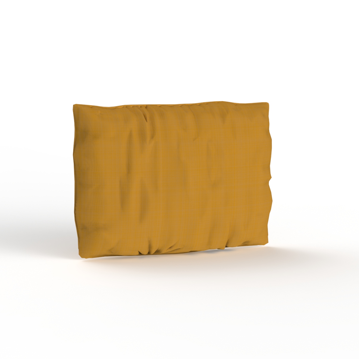 Rectangular Fabric Orange Pillow 04 3D Model