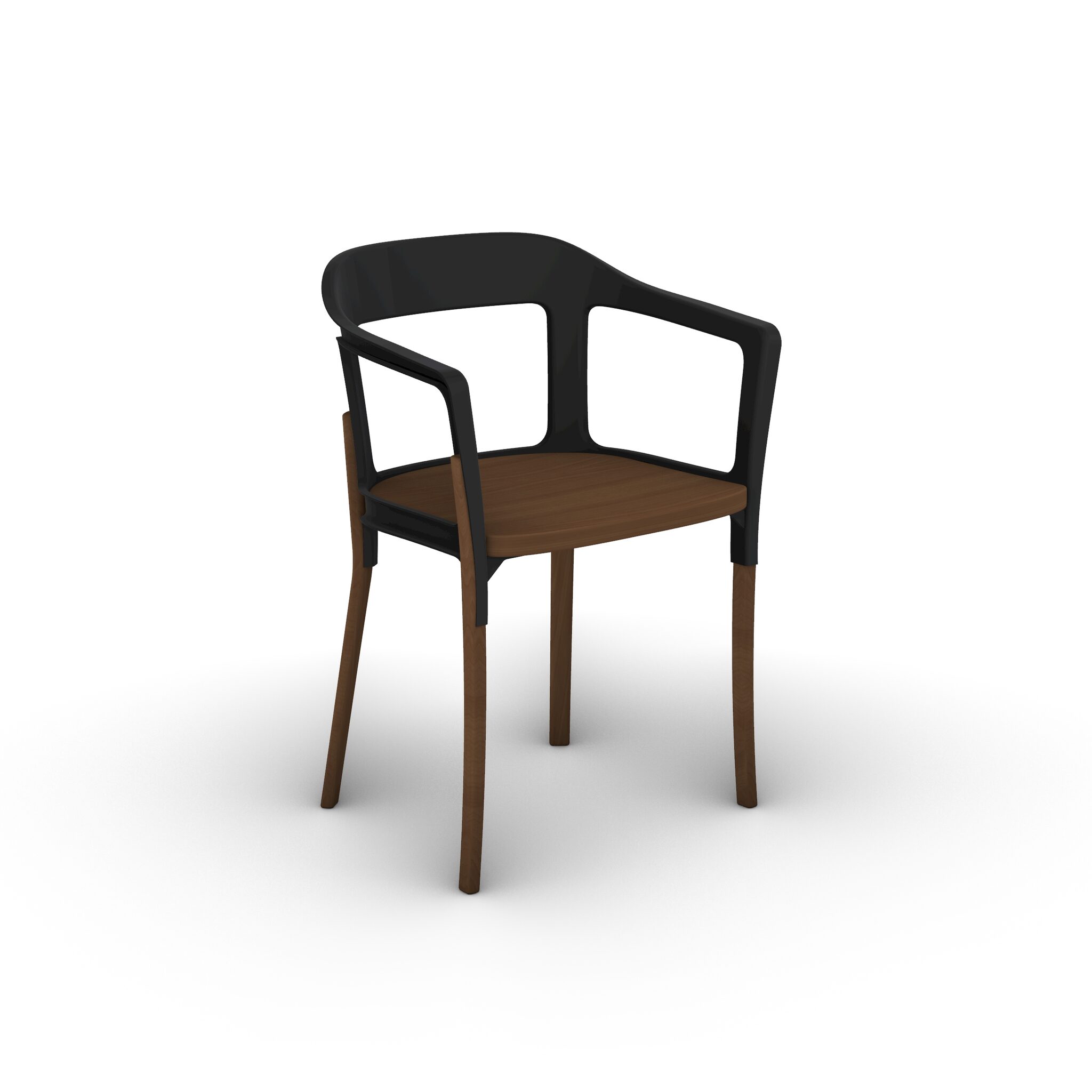 Steelwood Chair 3D Model