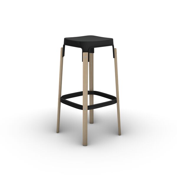 Steelwood Stool 3D Model