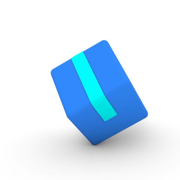3D Cartoon Series Packaging Site Icon 3D Model