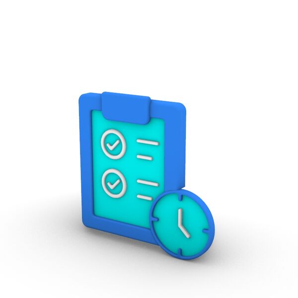 3D Cartoon Series Demand Forecasting And Planning Icon 3D Model