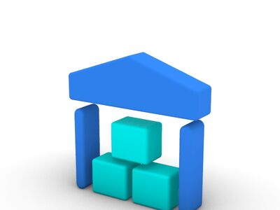 3D Cartoon Series Inventory Optimization Icon 3D Model