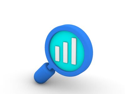 3D Cartoon Series Predictive Analytics Decision Support Icon 3D Model