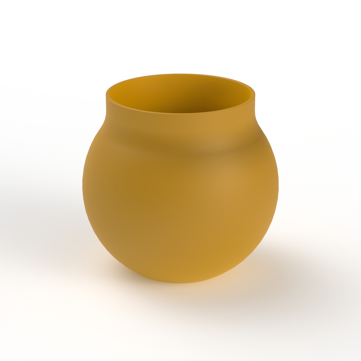 Ceramic Orange Pot 09 3D Model