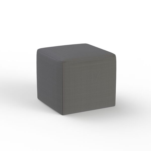 Fabric Gray Pouf 07 3D Model