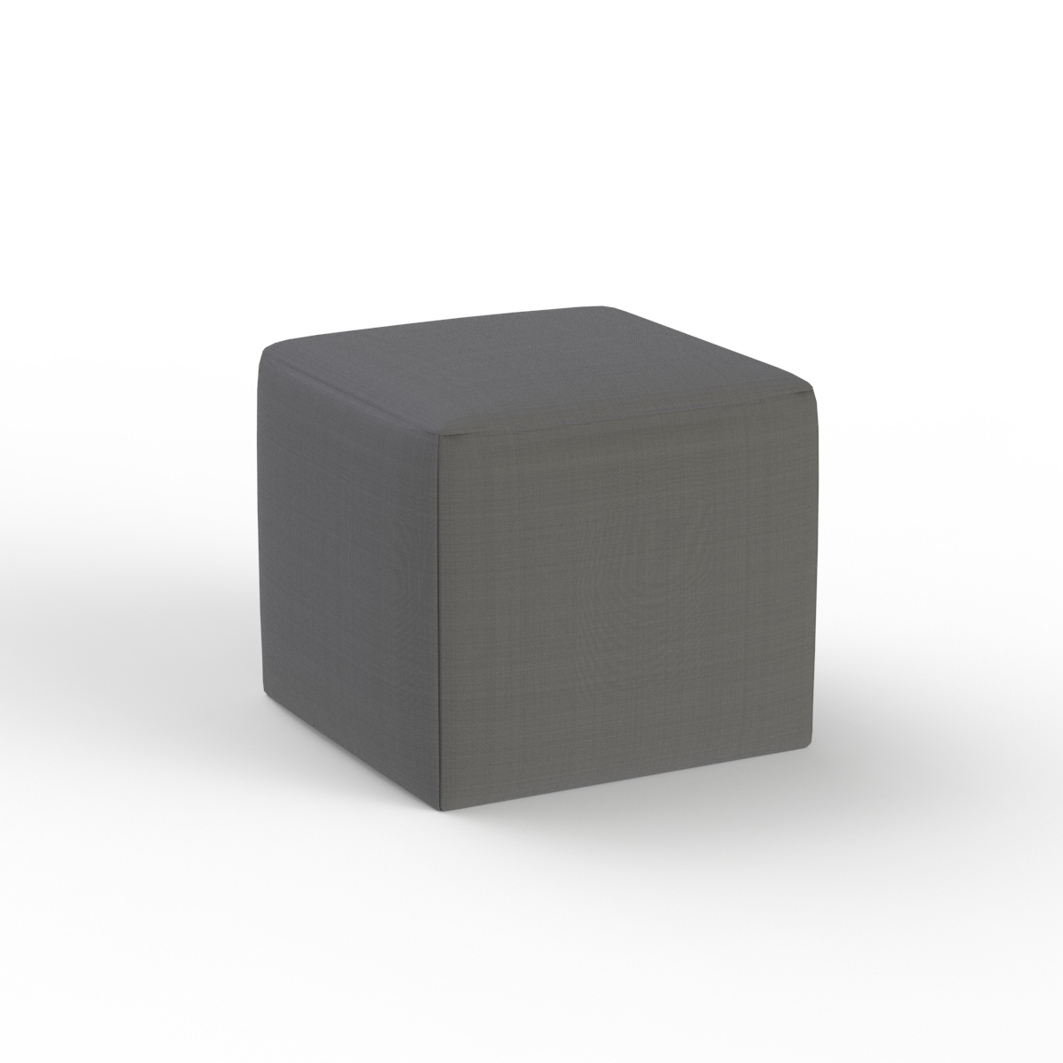 Fabric Gray Pouf 07 3D Model
