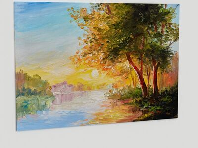 04 100x70 Painting 3D Model