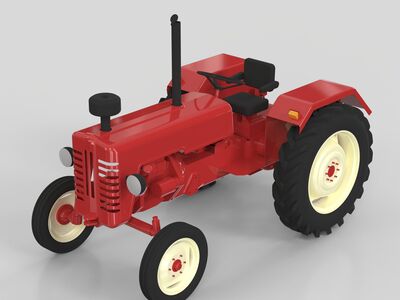 Tractor Toy 3D Model