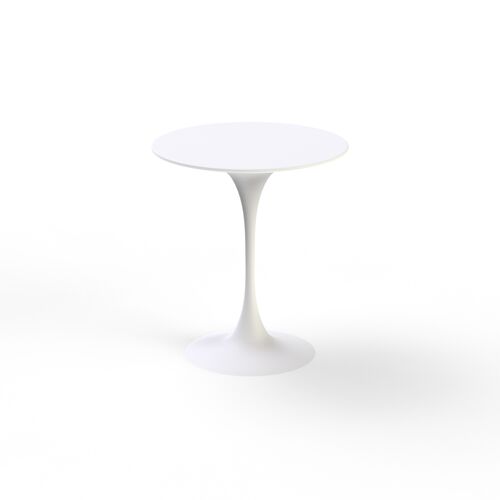 Table High Round White Plastic_03