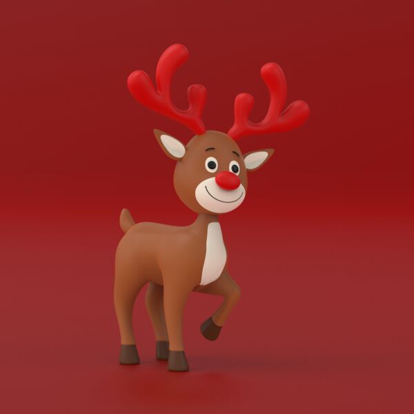 Rudolf Reindeer 3D Model