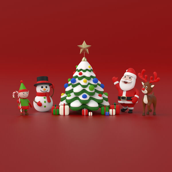 Set Big Xmas 3D Model