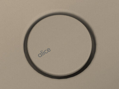 Alice Lunaris Structure 41 Top close-up KeyShot render focusing on drain detail and surface finishing quality.