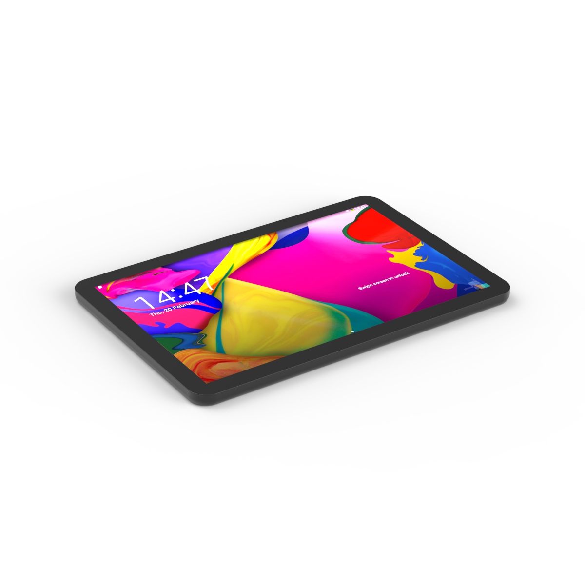 Black Plastic Frame Android Tablet 01 3D Model