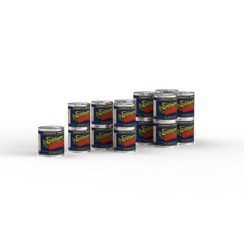 Cans Set Tin 01 3D Model