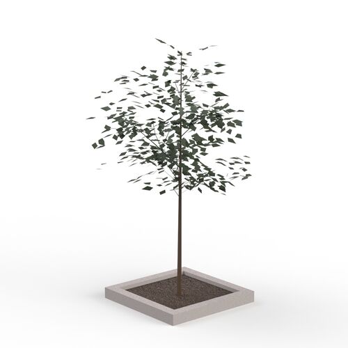 Leaves Dark Green Tree 08 3D Model