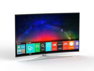 Samsung 4k Curved 65 01 3D Model TV 3D Model