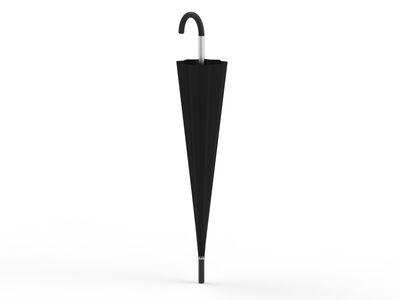 Closed Black Umbrella 01 3D Model