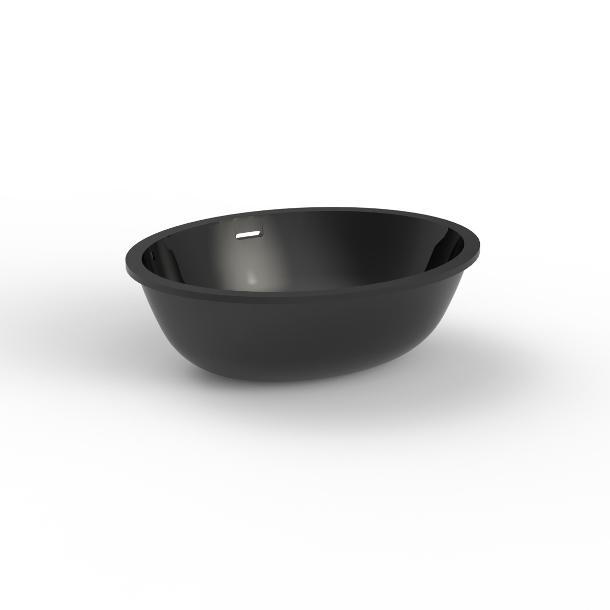 Ceramic Black Washbasin 01 3D Model