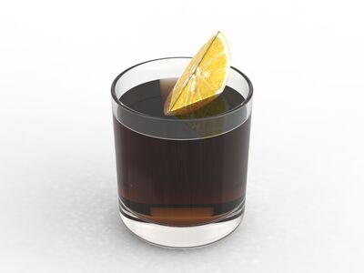 Cocktail Tumbler Glass 01 3D Model