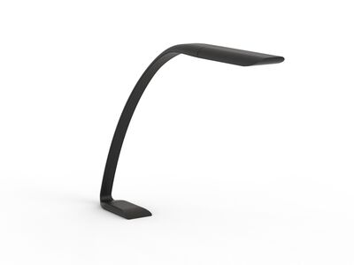 Desk Black Plastic Lamp 02 3D Model