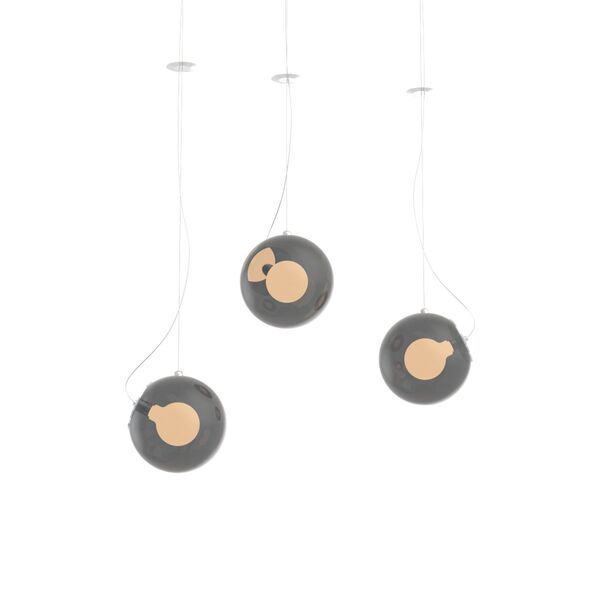 Pendant Round Glass Lamp 08 3D Model
