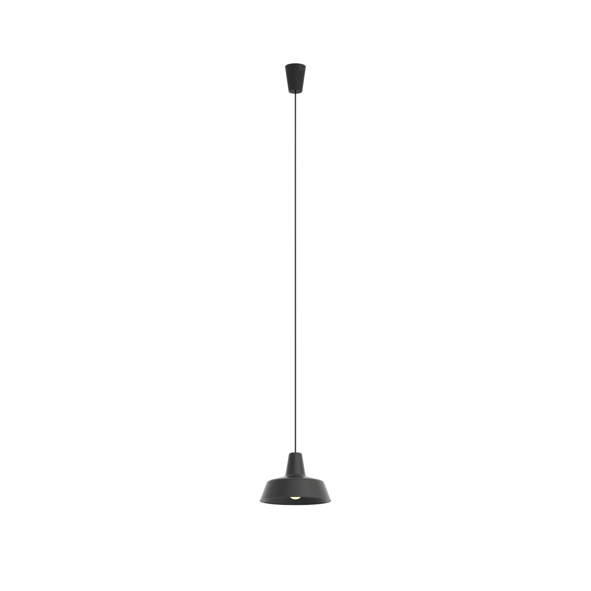 Pendant Round Black Lamp 05 3D Model