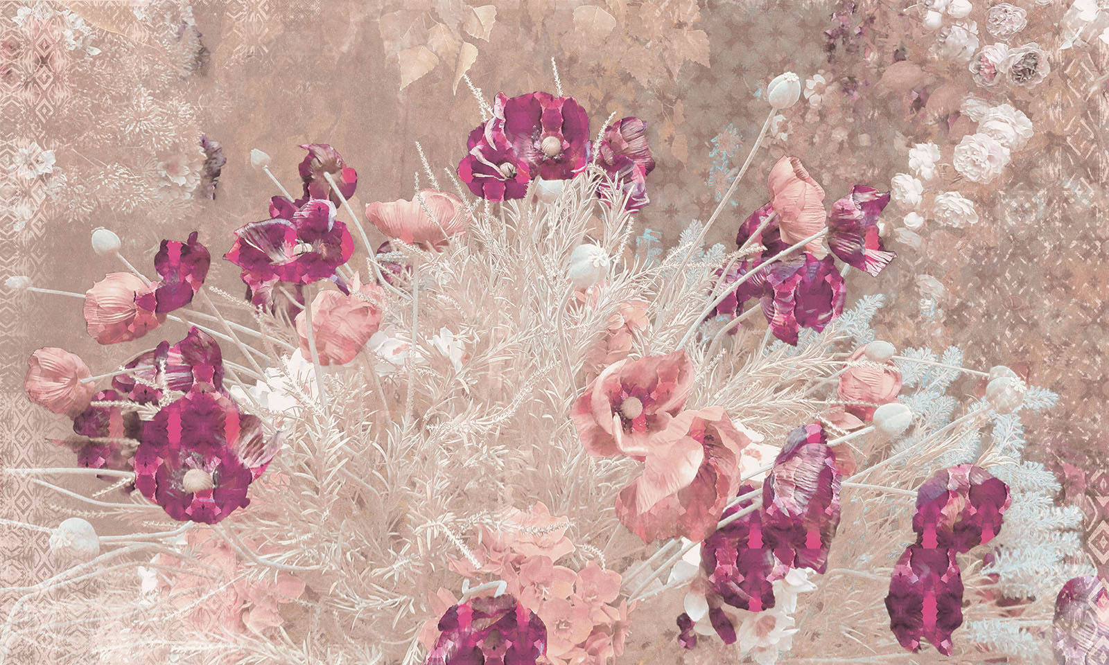 Paperwall Shabby Poppy 3D Model